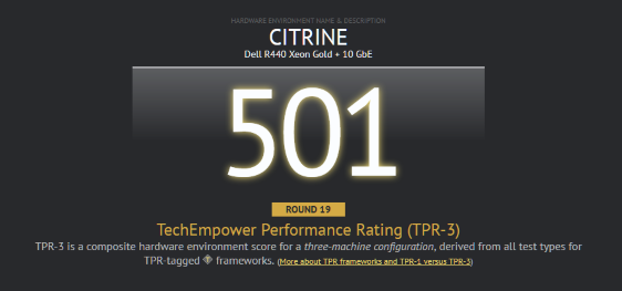 TechEmpower Performance Rating